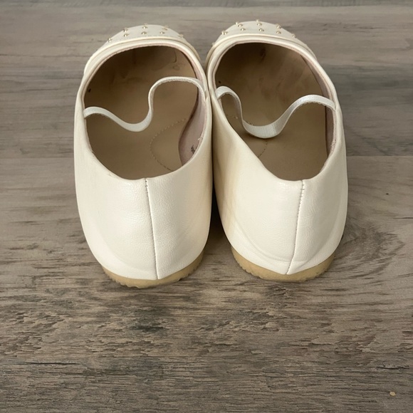 CAT & JACK Elegant Cream Studded Flats 12T - Picture 3 of 6